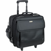 U.S. Luggage Leather-Look Rolling Computer Case