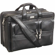 U.S. Luggage Leather-Look Wide-Body Computer Portfolio