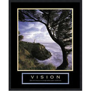 "Vision: Lighthouse" Framed Motivational Print