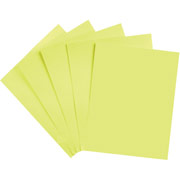 Wausau Astrobrights Colored Card Stock, 8 1/2" x 11", Lift Off Lemon, 250/Pack