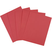 Wausau Astrobrights Colored Card Stock, 8 1/2" x 11", Re-Entry Red, Pack