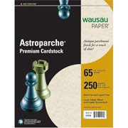 Wausau Astroparche Natural Card Stock, 8 1/2" x 11", 250/Pack