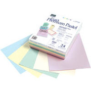 Wausau Exact Premium Pastels, 8 1/2" x 11", Assorted Colors, Ream