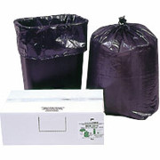 Webster ReClaim 100% Recycled Can Liners, Heavy, Black, .75 Mil, 16 Gallons