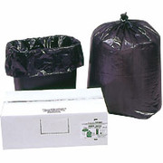 Webster ReClaim 100% Recycled Can Liners, Heavy, Black, .75 Mil, 7-10 Gallons