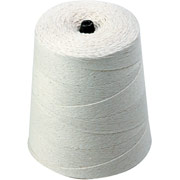 White Cotton String In Cone, 7758 Feet, 6-Ply