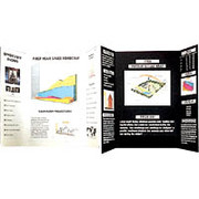 White Tri Fold Foam Presentation Board, 36 x 48