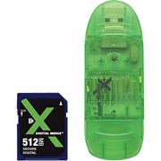 X Digital PROformance 512MB SD Card with Bonus USB 2.0 Reader/Writer