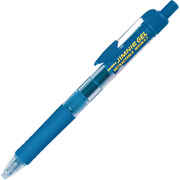 Zebra Jimnie Retractable Gel-Ink Pens, Medium Point, Blue, Dozen