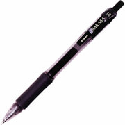 Zebra Sarasa Retractable Gel-Ink Pens, Bold Point, Black, Dozen