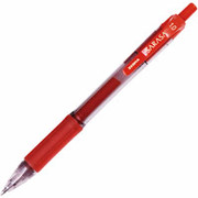 Zebra Sarasa Retractable Gel-Ink Pens, Bold Point, Red, Dozen