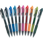 Zebra Sarasa Retractable Gel-Ink Pens, Medium Point, Assorted, 10/Pack