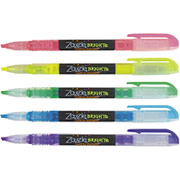 Zebra Zazzle Fluorescent Highlighters, 5/Pack