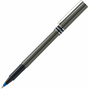 uni-ball Deluxe Rollerball Pens, Micro Point, Blue, Dozen