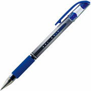 uni-ball Gel Grip Pens, Medium Point, Blue, Dozen