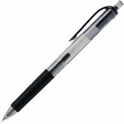 uni-ball Gel RT Retractable Pens, Micro Point, Black, Dozen