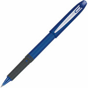 uni-ball Roller Grip Pens, Micro Point, Blue, Dozen