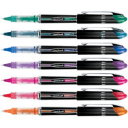 uni-ball Vision Elite Rollerball Pens, Superfine Point, Assorted, 8/Pack