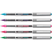 uni-ball Vision Rollerball Pens, Fine Point, Assorted, 5/Pack