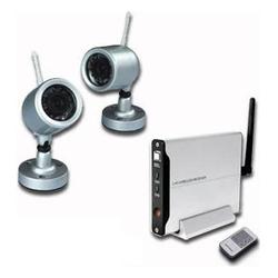 AGPtek 1 plus 2 Wireless Outdoor Weather-proof Security Camera Kit with Night vision (GH8)