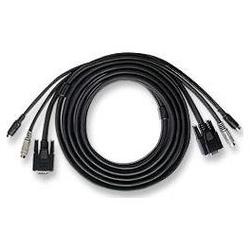 IC INTRACOM 10FT 3-IN-1 CABLES 2XMD6M&HD15M TO 2XMD6M&H