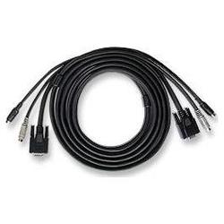 IC INTRACOM 10FT 3 IN 1 SPIDER CABLE 2XMD6M&HD15M TO 2XMD6M&H