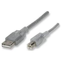 IC INTRACOM 10FT SILVER USB 2.0 A/B CABLE