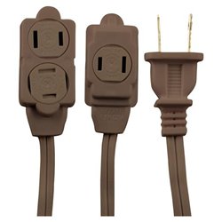 GE 12ft Brown Xtnsion Cord