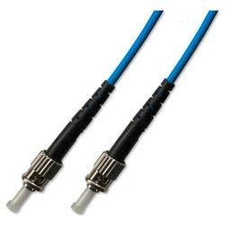 Ultra Spec Cables 1M 9/125 Singlemode Simplex ST-ST LSZH Armored (Blue) UPC Fiber Optic Cable