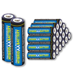 Accessory Power 20 AA NiMH Rechargeable Batteries -SAVINGS PACK -Ready to use right out of the package - Holds charg
