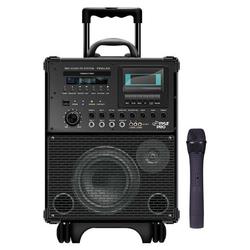 Pyle-pro 375W VHF Wireless Battery Powered PA System w/ Cassette & DVD