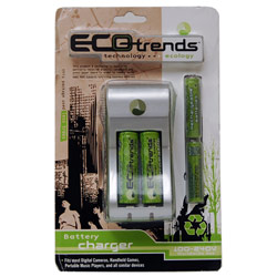 Sakar AA/AAA BATTERY CHARGER ECO PWR TRENDS E-GRN