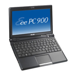 ASUS - EEEPC ASUS Eee PC 900 20G - 8.9 screen w / Built-in Camera, 20G SSD - Galaxy Black -Linux Preloaded - EEEPC900-BK028