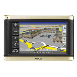 Asus ASUS PND (Portable Navigation Device) R700T with 4.3 inch wide screen and lifetime free TMC (Traffic Message Channel) service.
