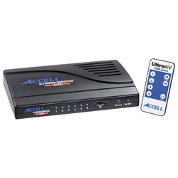 Accell UltraAV HDMI 4-Port Audio/Video Switch - 4 x HDMI Video In, 2 x HDMI Video Out, 1 x Remote Control - 1600 x 1200 - UXGA