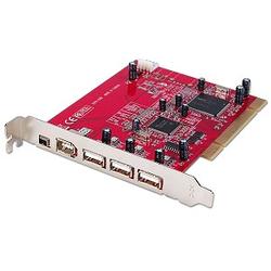 ADAPTEC Adaptec 3-Port USB 2.0 & 2-Port FireWire PCI Controller Card