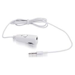 IGM Apple iPhone 3.5mm to 3.5mm Stereo Headset Adapter w/ Volume Control Mic On/Off Switch White