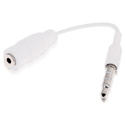 IGM Apple iPhone Blackberry Curve 8300 8310 8320 Pearl 8100 8120 8130 2.5mm Headset Adapter White
