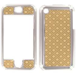 Wireless Emporium, Inc. Apple iPhone Chrome Gold Diamond Snap-On Protector Case