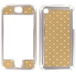 Wireless Emporium, Inc. Apple iPhone Chrome Gold Diamond Snap-On Protector Case