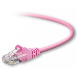 BELKIN COMPONENTS Belkin Cat. 5e UTP Patch Cable - 1 x RJ-45 - 1 x RJ-45 - 6ft - Pink