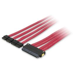 BELKIN COMPONENTS Belkin Internal SAS Cable - 4 x SFF-8484 SAS - 1 x SATA - 3.28ft