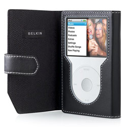 Belkin Leather Folio for iPod classic - Black