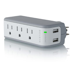 Belkin Mini Surge Protector with USB Charger