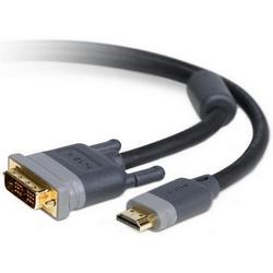 BELKIN COMPONENTS Belkin PureAV Blue Series Video Cable - 1 x Type A HDMI - 1 x DVI-D Video - 50ft