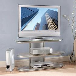 Bello Bell''O FP-4224S Flat Panel Furniture A/V Stand - Metal, Glass - Silver