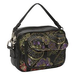 Mango Tango Black Brocade Camera Bag