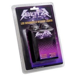 Blitz Blue Double LED Windshield Washer Lights