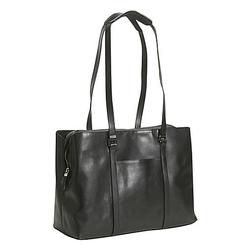 Brenthaven 3057 Women''s Leather Tote - Leather - Black