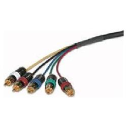 CABLES TO GO Cables To Go Component Audio/Video Interconnect Cable - Plenum - 5 x RCA - 5 x RCA - 30ft - Black